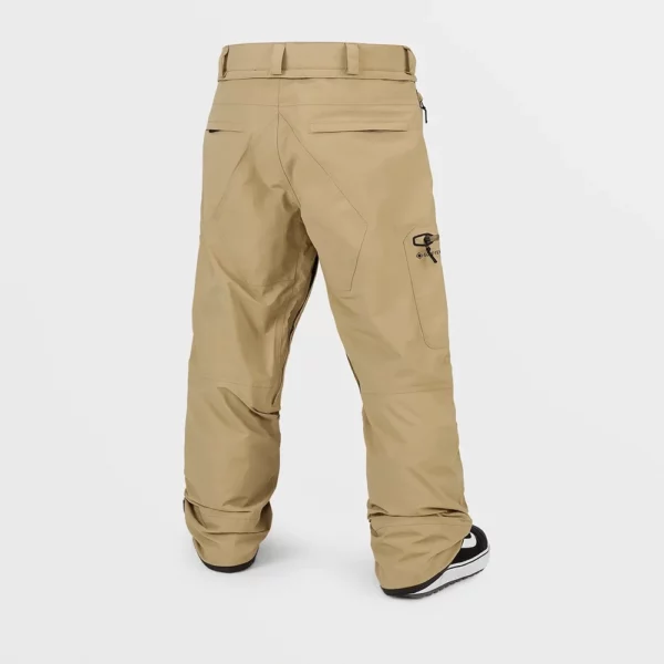 Volcom Men's L Gore Tex Pants - Dark Khaki - Image 3