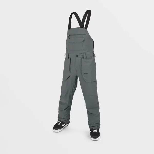 Volcom Men's Roan Bib Overall - Dark Gray