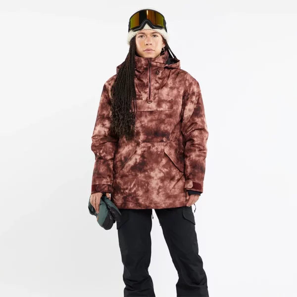 Volcom Women's Fern Insulated Gore Pullover - Pink Salt Wash