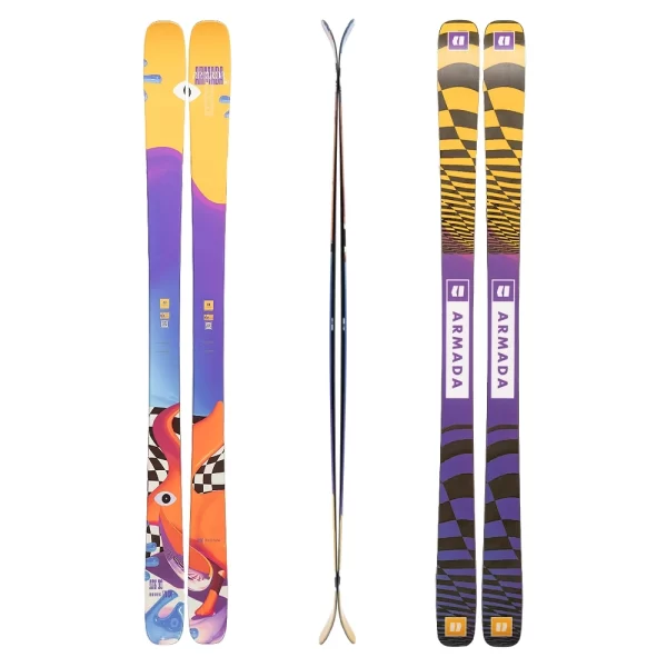 Armada Skis Unisex ARV 88 ( Only Skis ) - Yellow/Purple/Orange
