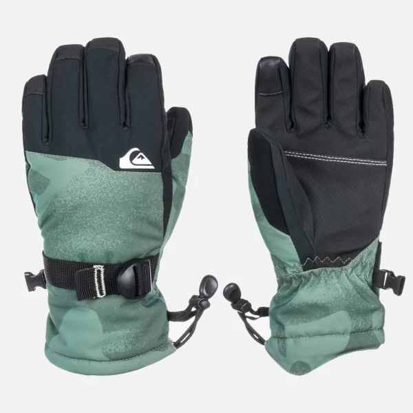 Quiksilver Junior Mission - Snowboard/Ski Gloves for Boys Spray Camo Laurel Wreath