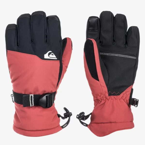 Quiksilver Junior Mission - Snowboard/Ski Gloves for Boys Marsala
