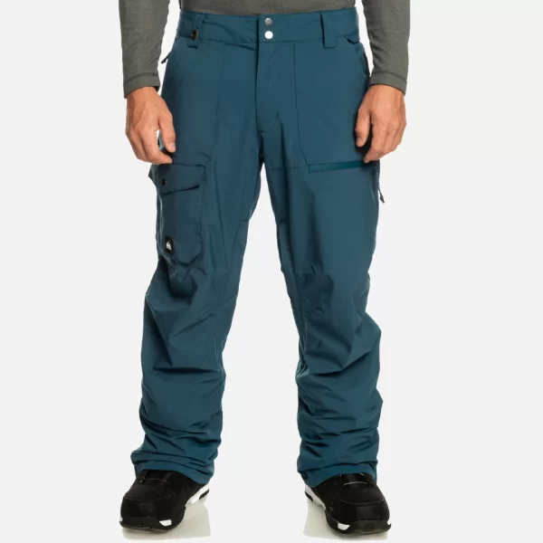 Quiksilver Utility Snow Pants for Men - Majolica Blue