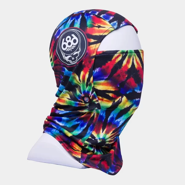 686 Men's Deluxe Hinged Balaclava - Grateful Dead Black Tie Dye