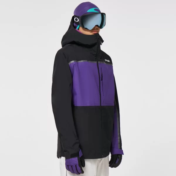 Oakley Men's Evocative Shell Jacket - Blackout/Deep Violet - Image 2