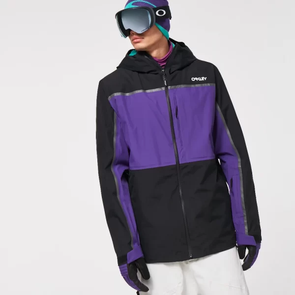 Oakley Men's Evocative Shell Jacket - Blackout/Deep Violet