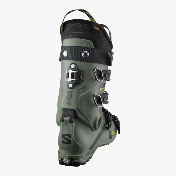 Salomon Men's Shift Pro 100 At Ski Boots - Oil Green / Black / Solar Power - Image 3