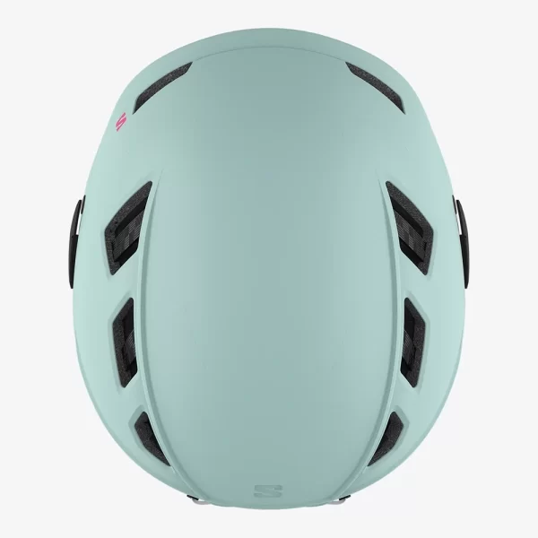 Salomon Unisex Mtn Lab Ski Helmet - Bleached Aqua - Image 4