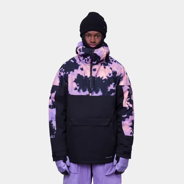 686 Men's Renewal Insulated Anorak Jacket - Black Violet Nebula