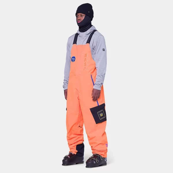 686 Men's Exploration Bib - Nasa Orange Black