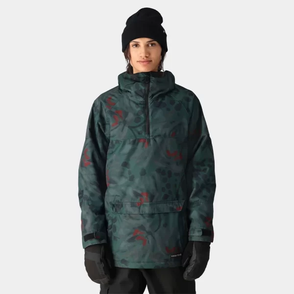 686 Women's Upton Anorak Jacket - Cypress Green Bloom