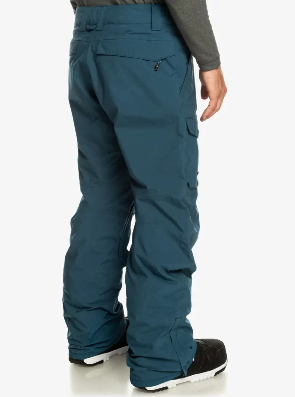 Quiksilver Utility Snow Pants for Men - Majolica Blue - Image 2