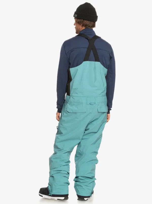 Quiksilver Utility Snow Bib Pants for Men - Brittany Blue - Image 2