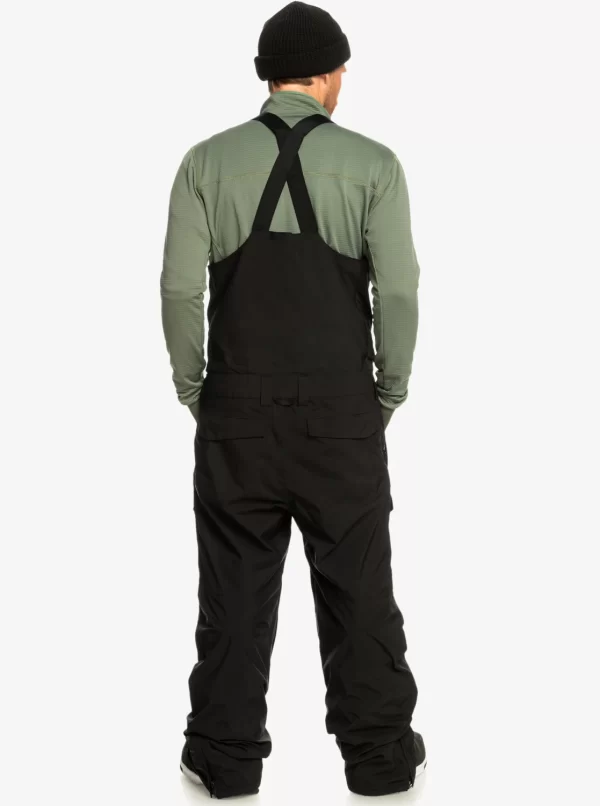 Quiksilver Utility Snow Bib Pants for Men - True Black - Image 4