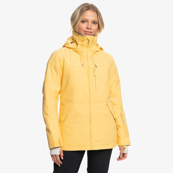 Roxy Women's Presence Parka Snow Jacket - Sunset Gold