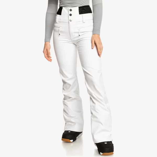 Roxy Women's Rising High Technical Snow Pants - White