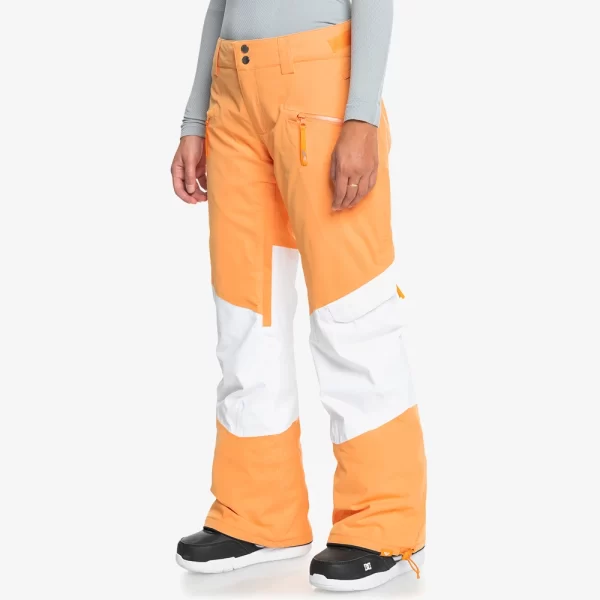 Roxy Women's Chloe Kim Woodrose Snow Pants - Mock Orange