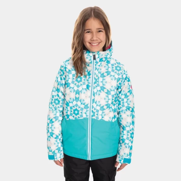 686 Girls Rumor Insulated Jacket - Lagoon Blue Gem Colorblock