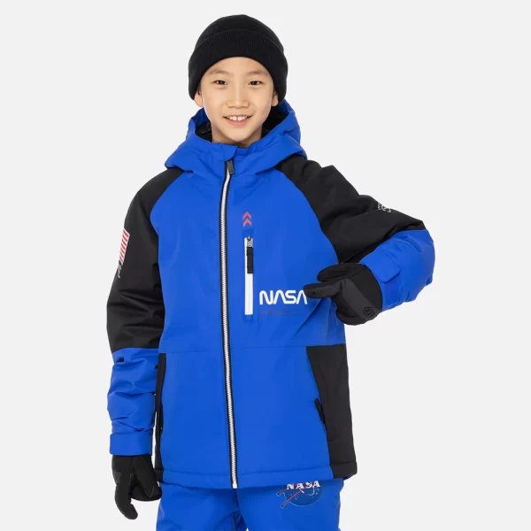 686 Boys' Exploration Insulated Jacket  - Electric Blue Colorblock