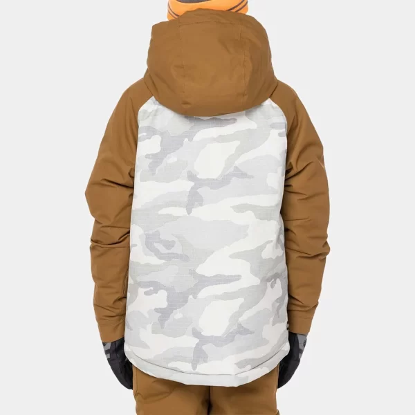 686 Boy's Geo Insulated Jacket - Breen Colorblock - Image 2