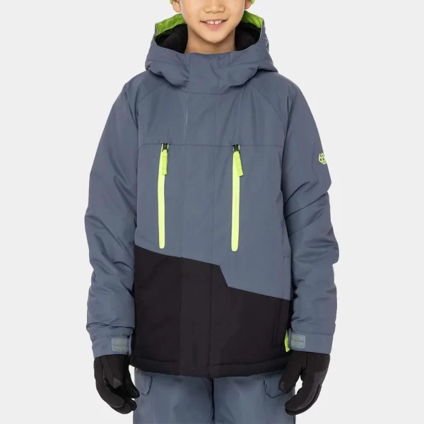 686 Boys' Geo Insulated Jacket - Orion Blue Colorblock