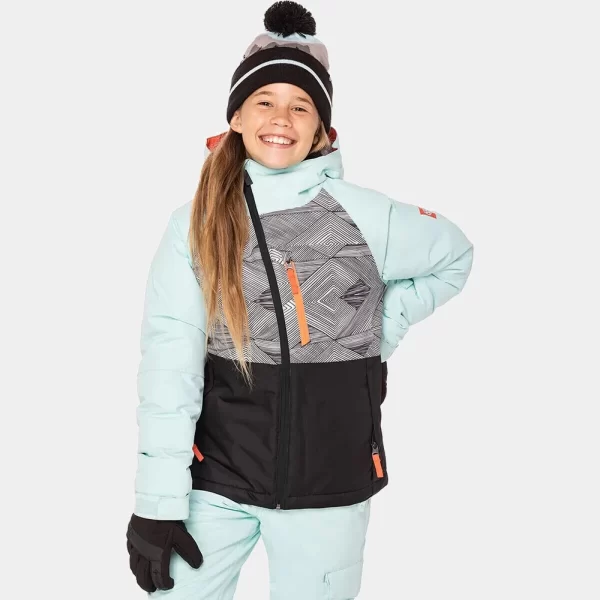 686 Girls' Hydra Insulated Jacket - Icy Blue Colorblock