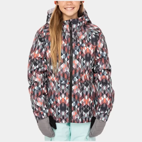 686 Girl's Athena Insulated Jacket - Blue Kaleidoscope