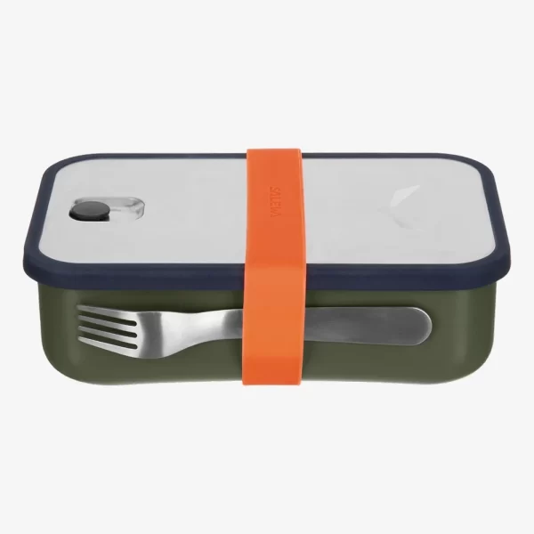 Salewa Puez Stainless Steel Lunch Box - Dark Olive - Image 2