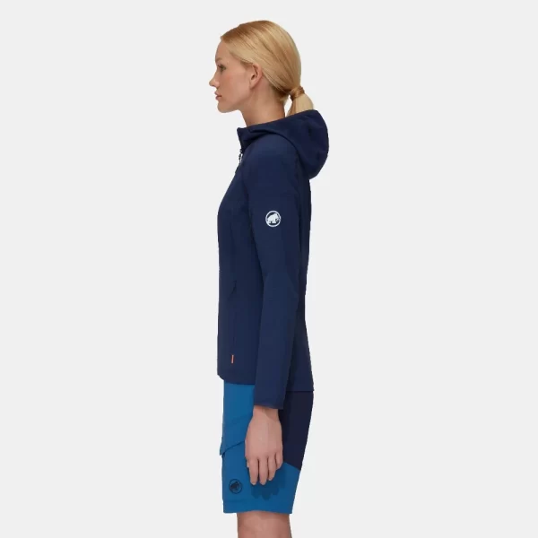 Mammut Women's Madris Light ML Hooded Jacket - Marine - Image 3