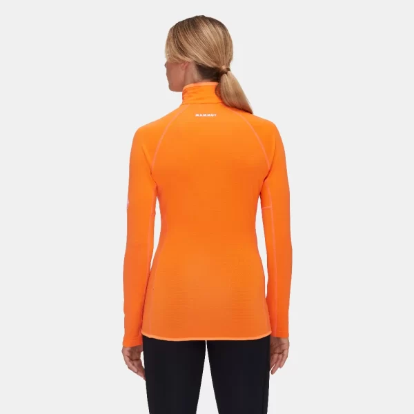 Mammut Women's Aenergy Light ML Half Zip Pull - Dark tangerine / Tangerine - Image 2