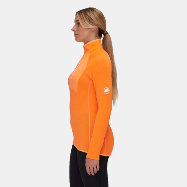 Mammut Women's Aenergy Light ML Half Zip Pull - Dark tangerine / Tangerine - Image 3