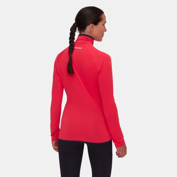 Mammut Women's Aenergy Light ML Half Zip Pull - Azalea / Marine - Image 2