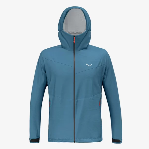 Salewa Men's Puez Aqua 4 2.5L Powertex Jacket - Cendre Blue