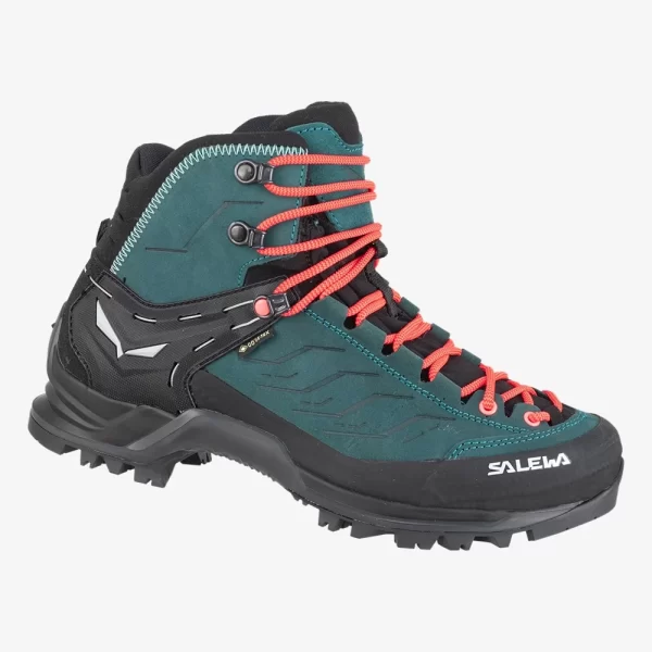 Salewa Women's Mountain Trainer Mid GORE-TEX Shoe - Blue Atlantic Deep / Ambre Blue