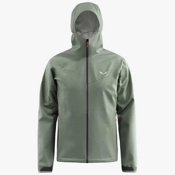 Salewa Men's Puez Aqua 4 2.5L Powertex Jacket - Green Shadow