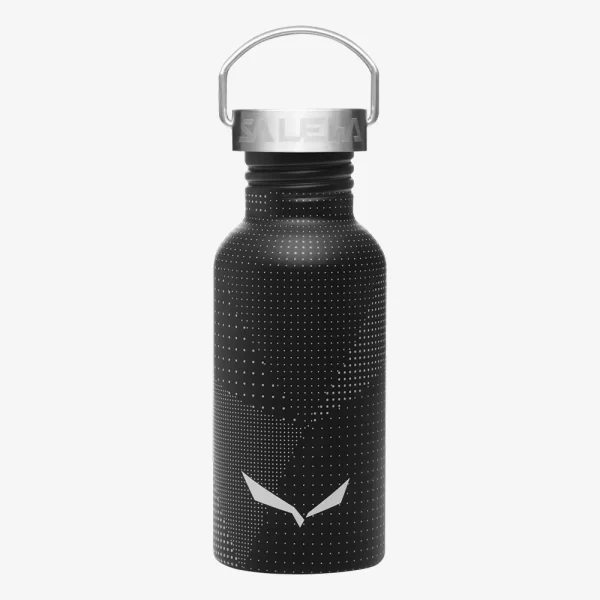 Salewa Aurino Stainless Steel 0,5l Bottle - Black / Dots