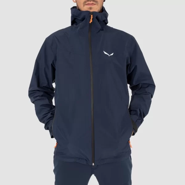 Salewa Men's Puez Aqua 4 2.5L Powertex Jacket - Blue Navy Blazer - Image 3