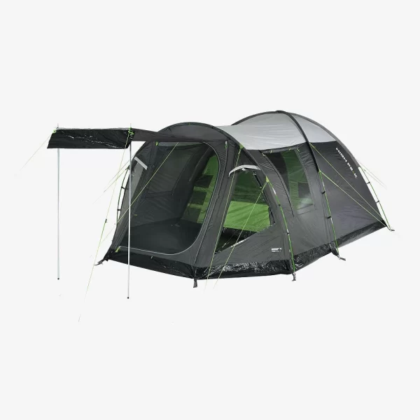 High Peak Santiago 5 Tent - Light Gray / Dark Gray / Green - Image 4