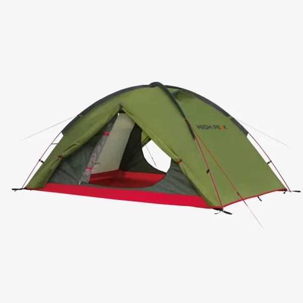 High Peak Woodpecker 3 Tent - Pesto / Red