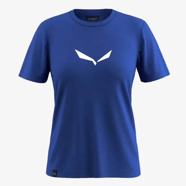 Salewa Women's Solidlogo Dri Release T-Shirt - Blue Electric Melange