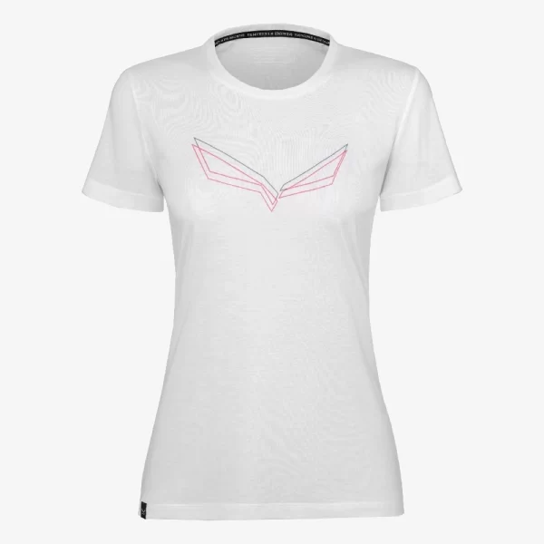 Salewa Women's Pure Eagle Frame Dry T-Shirt - White