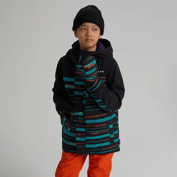Burton Boys' Covert Jacket - True Black Scribble