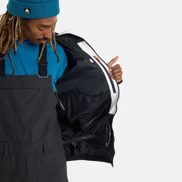 Burton Men's Frostner 2L Jacket - Stout White / True Black - Image 4