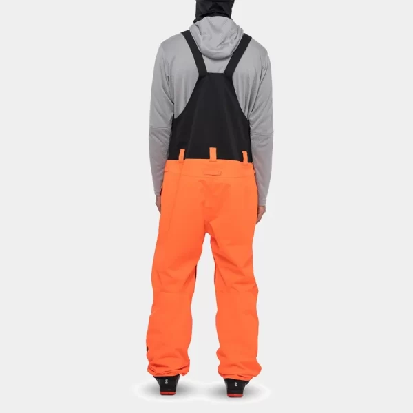 686 Men's Frontier Bib - Fluro Orange Clrblk - Image 2