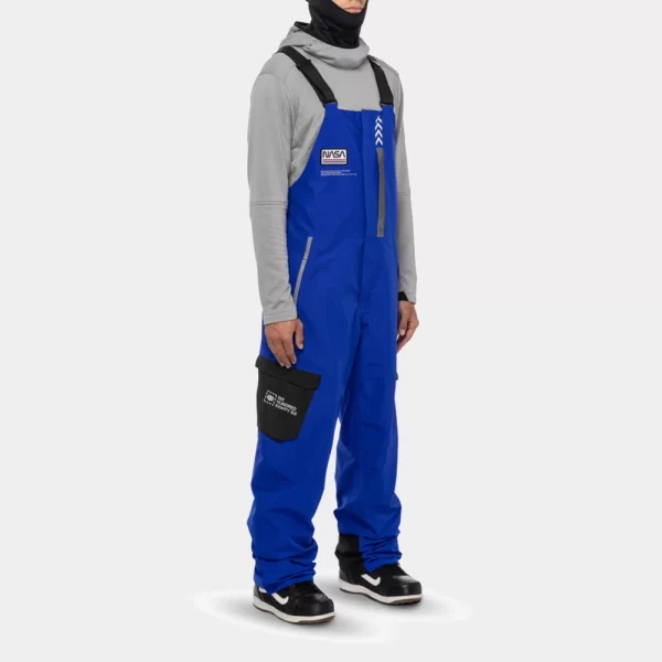 686 Men's Exploration Bib - Electric Blue Colorblock
