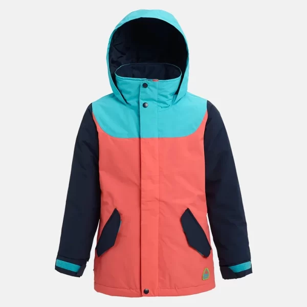 Burton Girls' Elodie Jacket - Curacao/Dress Blue/Georgia Peach