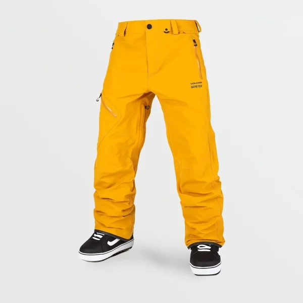 Volcom Men's L Gore-Tex Trousers - Resin Gold
