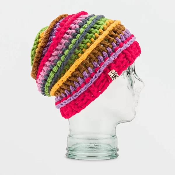 Volcom Men's Rav Crochet Beanie - Red