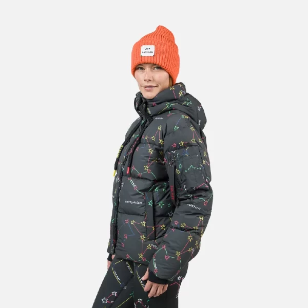 Rossignol Women's JCC Modul Printed Down Bomber Jacket - Black - Image 3