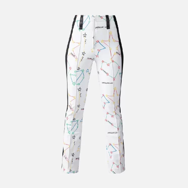 Rossignol Women's JCC Sirius Printed Softshell Pants - White - Image 3